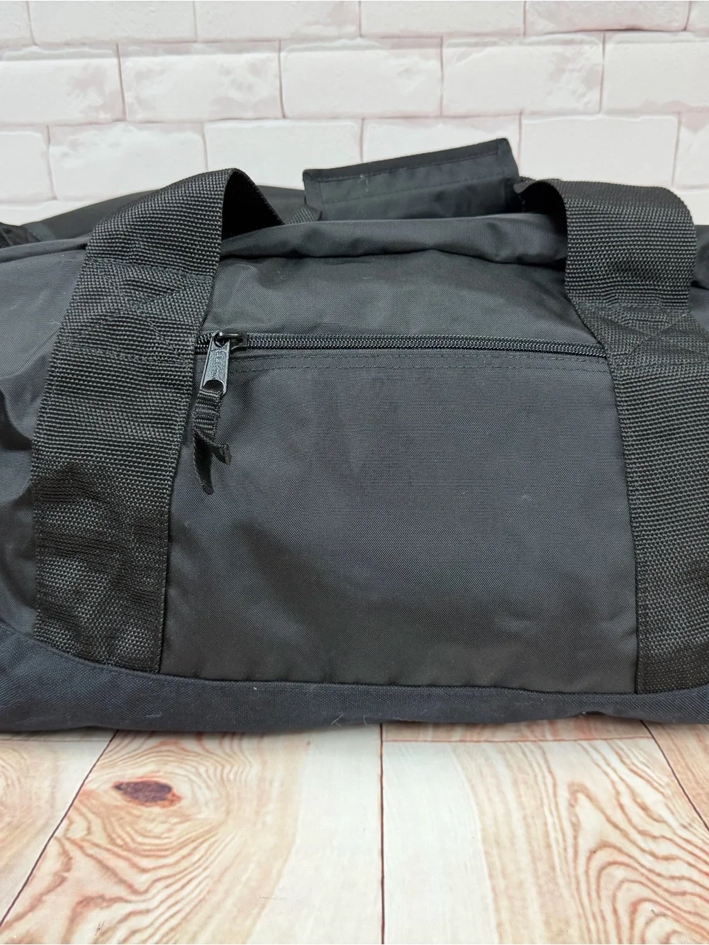 L.L. Bean Black Men's Duffel with Front Zip Pocket